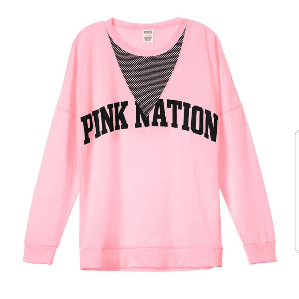 VS PINK Campus Mesh Crew